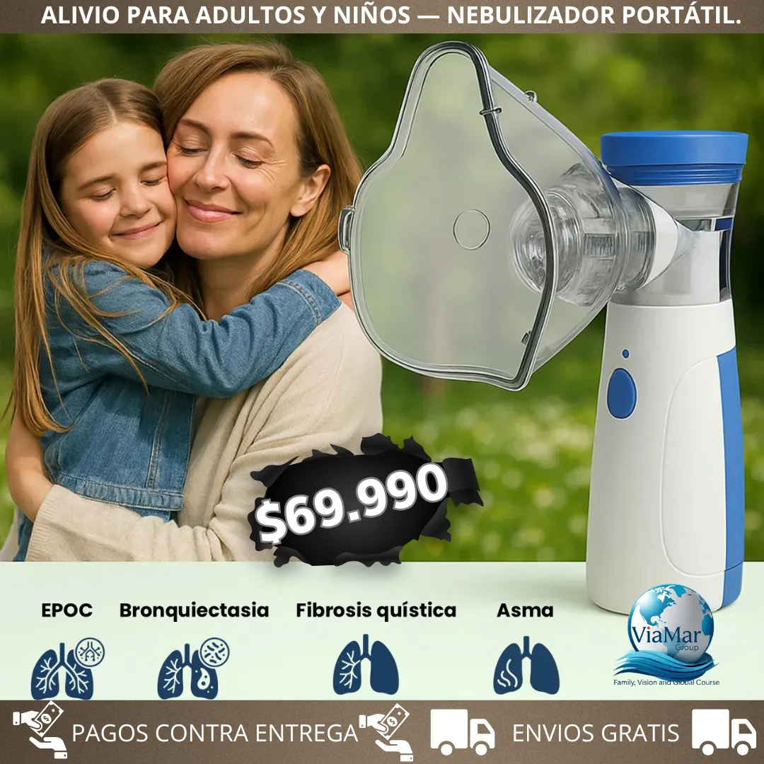 ALIVIO RÁPIDO PARA ADULTOS Y NIÑOS — NEBULIZADOR PORTÁTIL. (2)